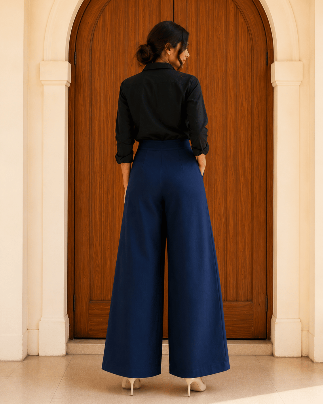 Women's Linen Blend Wide-Leg Pants | Premium Everyday Trousers