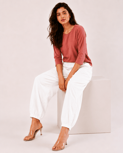 Women's Premium Cotton Pegged Pants