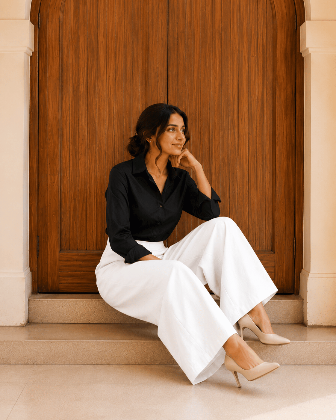 Women's Linen Blend Wide-Leg Pants | Premium Everyday Trousers