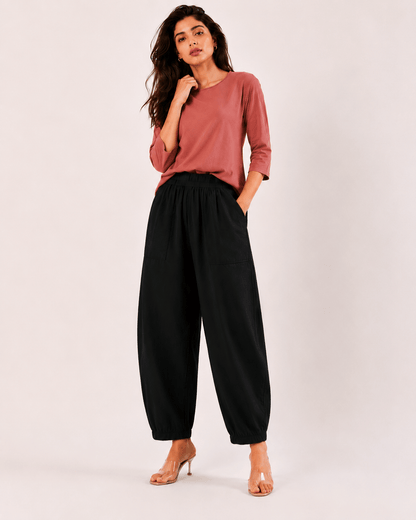 Women's Premium Cotton Pegged Pants