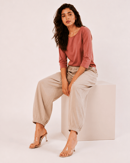 Women's Premium Cotton Pegged Pants