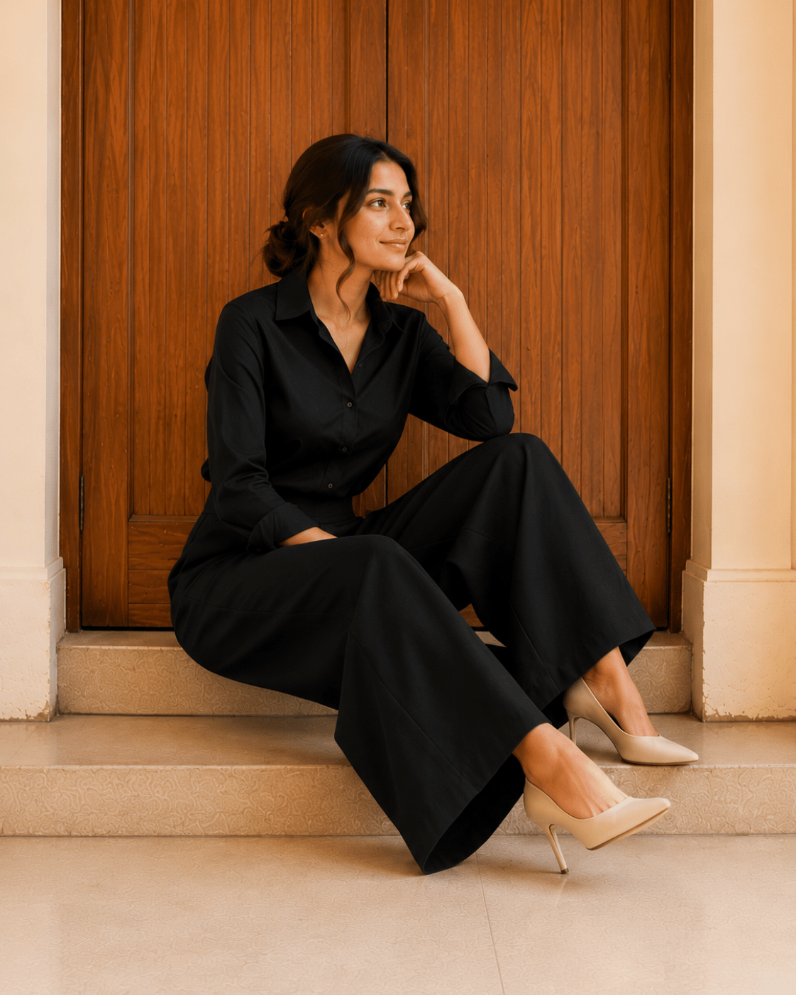 Women's Linen Blend Wide-Leg Pants | Premium Everyday Trousers