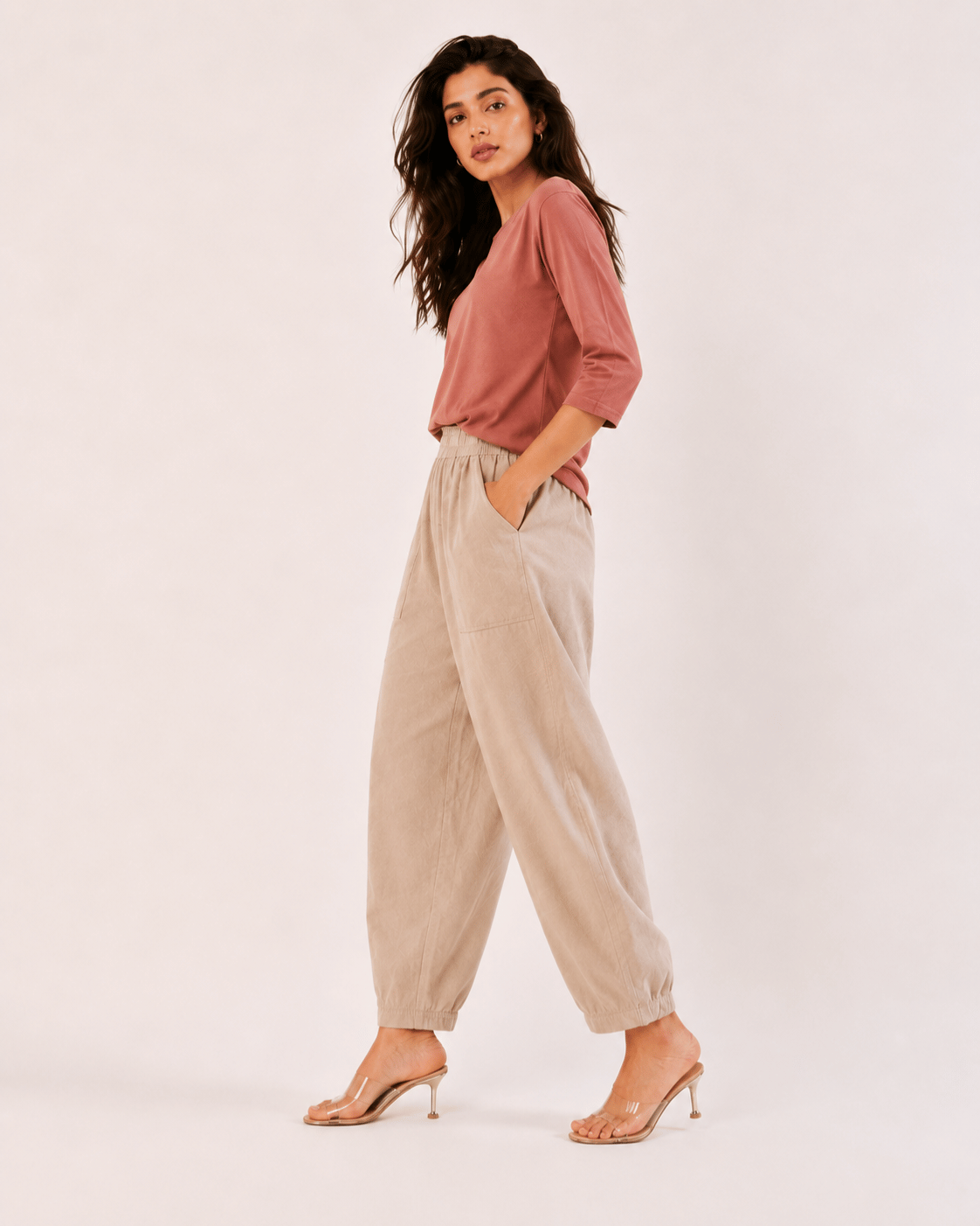 Women's Premium Cotton Pegged Pants