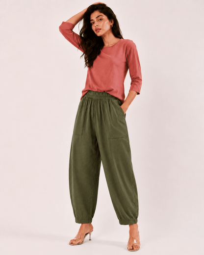 Women's Premium Cotton Pegged Pants