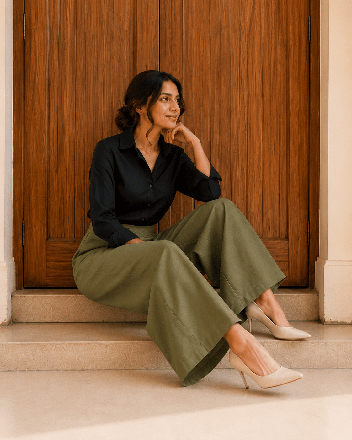 Women's Linen Blend Wide-Leg Pants | Premium Everyday Trousers