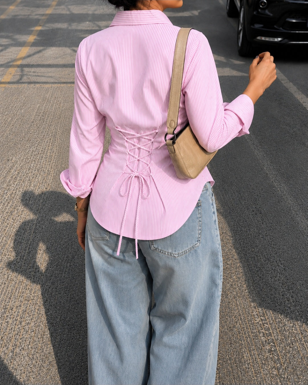 Women Comfort Slim Fit Striped Formal Shirt