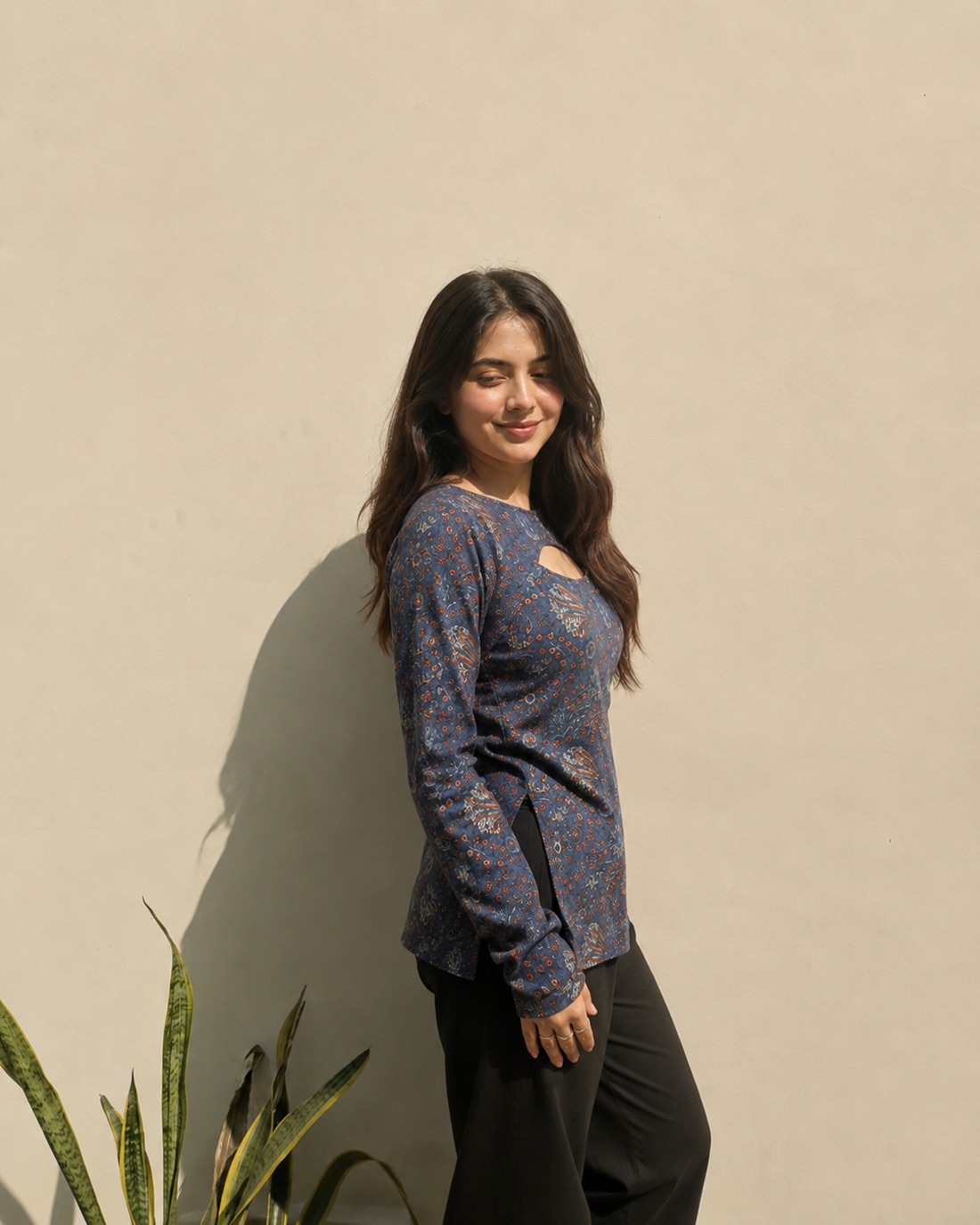 Women Printed Pure Cotton Straight Kurti
