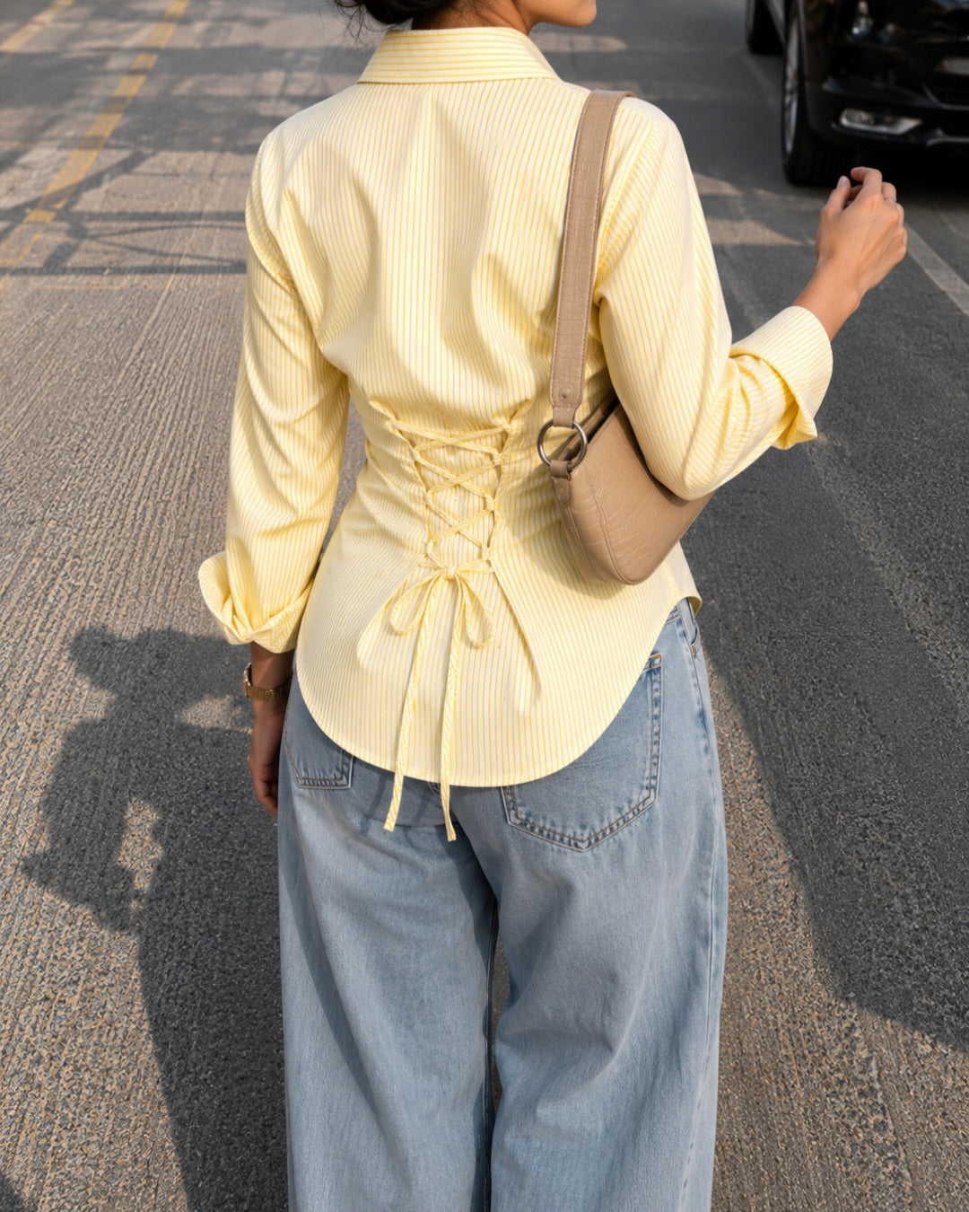 Women Comfort Slim Fit Striped Formal Shirt